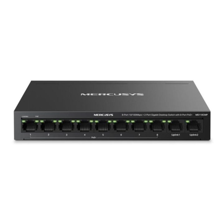 Mercusys MS110CMP 8-port 10/100 Mbps +2-port Gigabit desktop swicth…