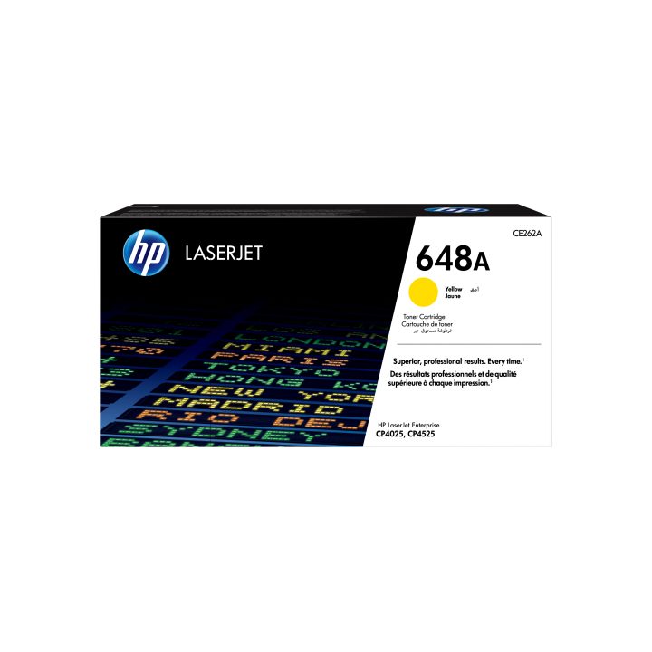HP Cartucho de tóner original LaserJet 648A amarelo
