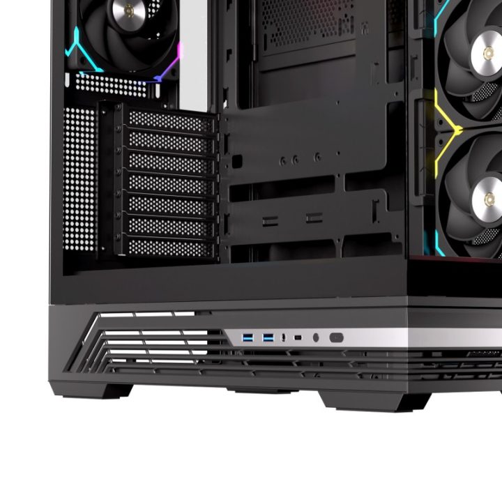 Genérico Torre ATX Einarex Prisma S800 RGB preto (EXCS-PR-800R-B)