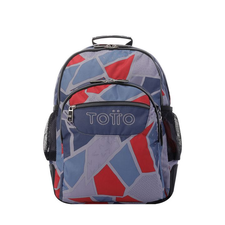Mochila escolar Totto Crayoles Cinzenta, Vermelha Poliéster…