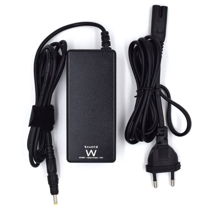 Ewent EW3898 adaptador e inversor de corrente Interior 65 W Preto