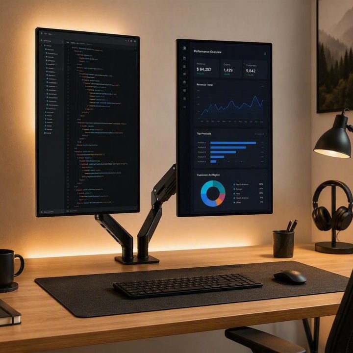 Ewent EW1491 soporte para monitor 34" Escritorio Negro