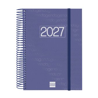 Agenda 2027 basic year E10 155X212MM dia pagina azul Finocam 741101027
