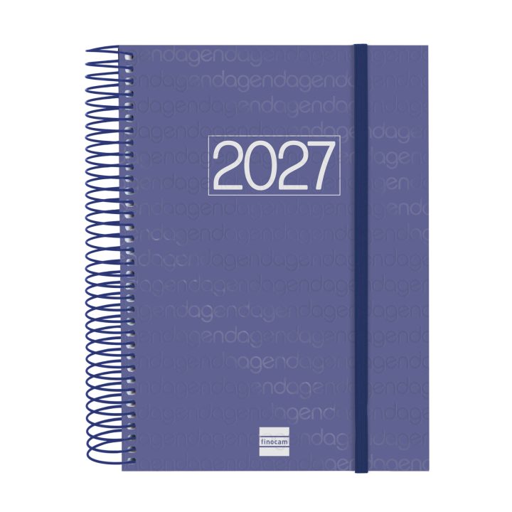 Agenda 2027 basic year E10 155X212MM dia pagina azul Finocam 741101027