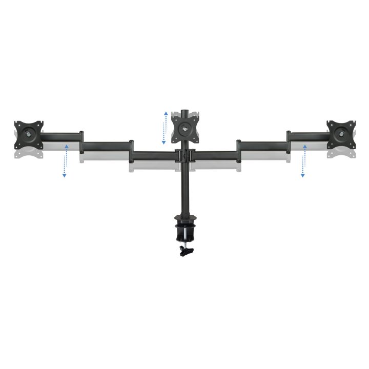 TooQ Soporte de mesa para 3 pantallas (monitor / plasma / LCD / LED)…