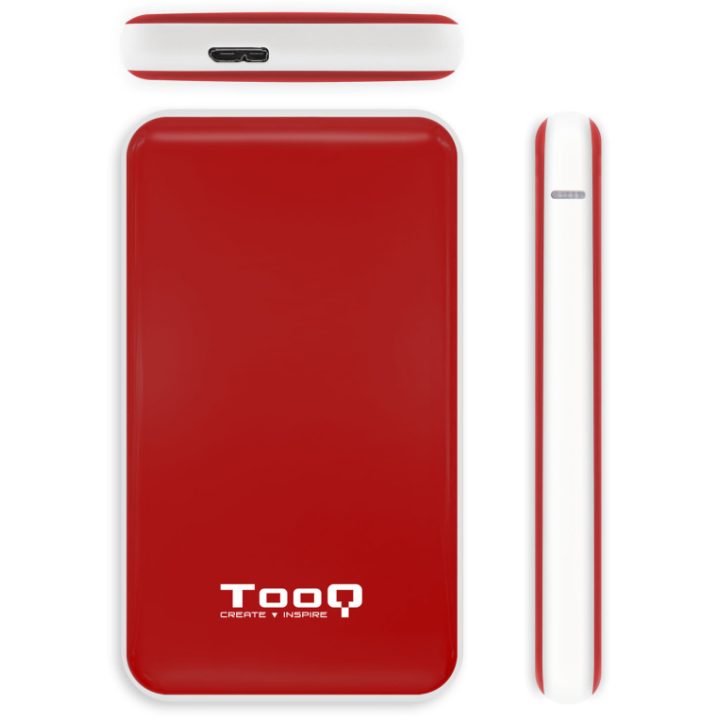 TooQ Caixa externa para discos rígidos 2.5" SATA I/II/III a USB 3.1…