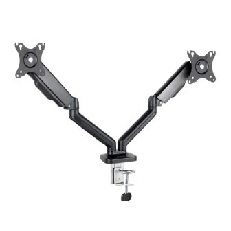Suporte de Mesa para 2 Ecrãs 17"-32", Preto