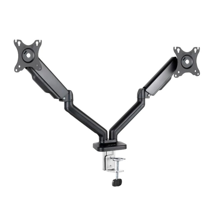 Suporte de Mesa para 2 Ecrãs 17"-32", Preto