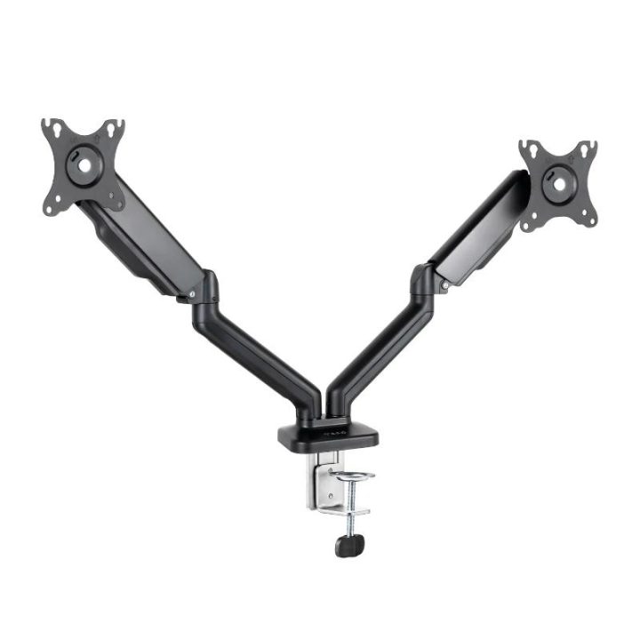 TooQ Soporte de Mesa para 2 Pantallas 17"-32", Negro