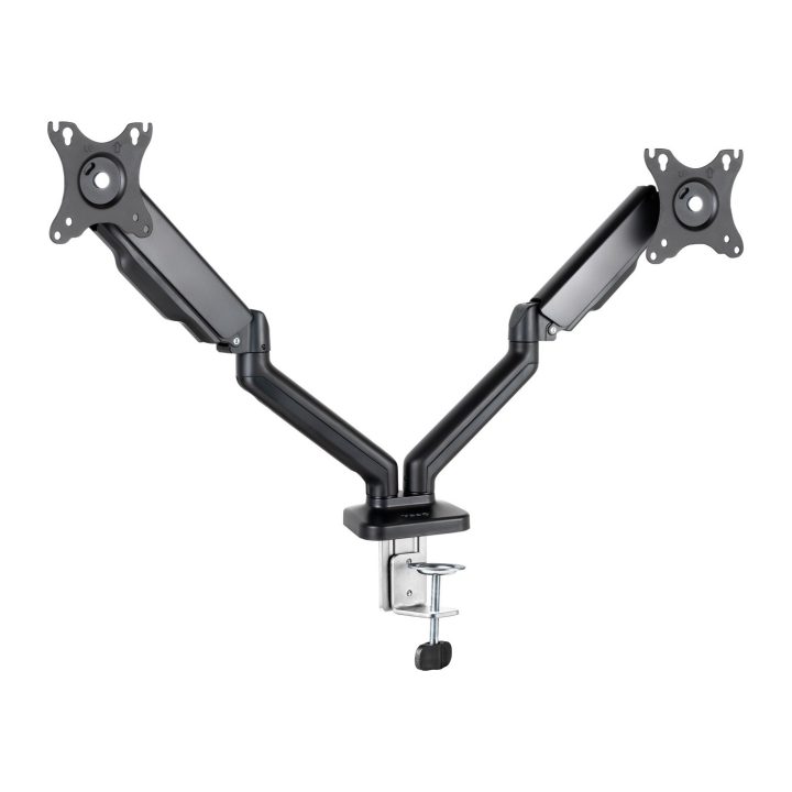 TooQ Soporte de Mesa para 2 Pantallas 17"-32", Negro