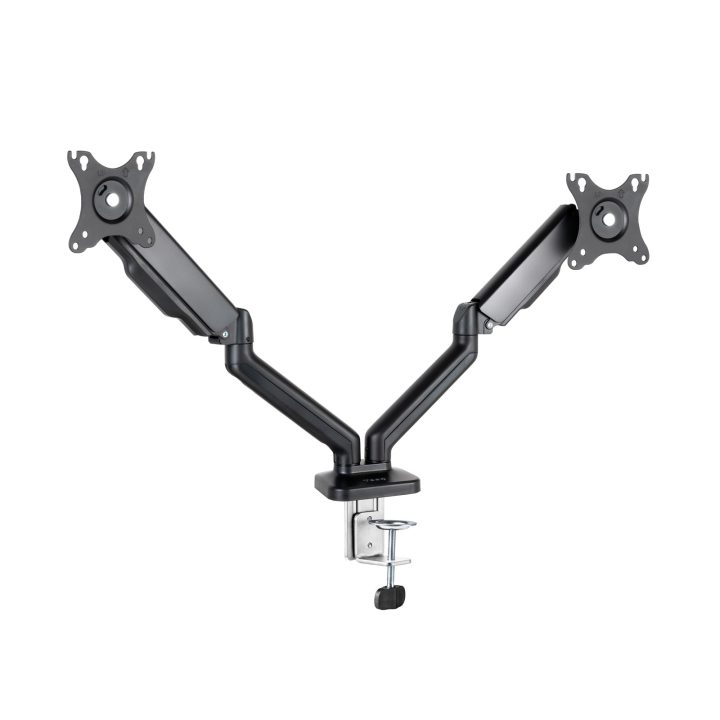 Suporte de Mesa para 2 Ecrãs 17"-32", Preto
