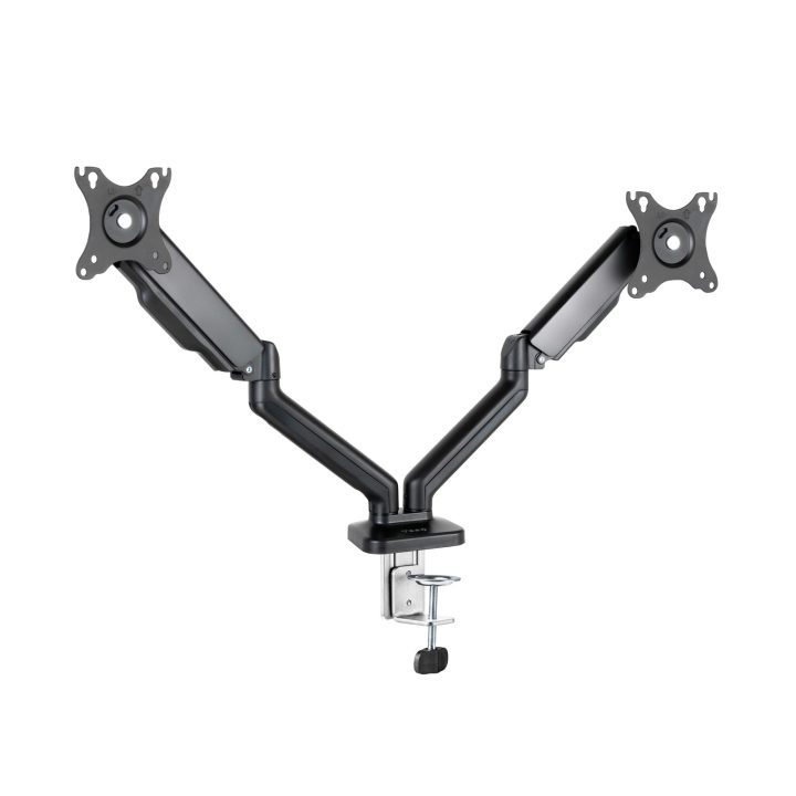Suporte de Mesa para 2 Ecrãs 17"-32", Preto