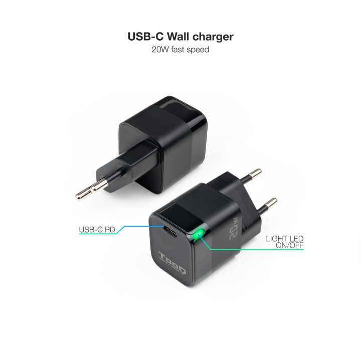 TooQ TQWC-PD20 carregador de dispositivo móvel Universal Preto…
