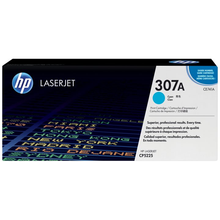 HP Cartucho de toner original LaserJet 307A ciano