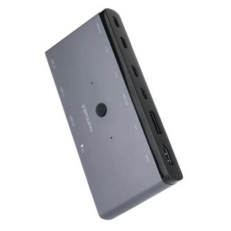Nanocable Switch KVM 2x USB-C to 3xUSB-A+2xPD+HDMI+DP+Audio