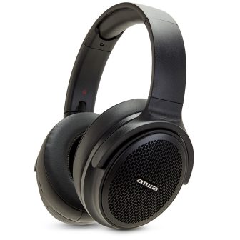 Aiwa HST-250BT HypeBass Wireless Bluetooth Headphones, Black…