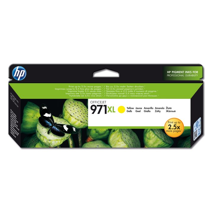 HP Cartucho de tinta original 971XL de alta capacidade amarelo