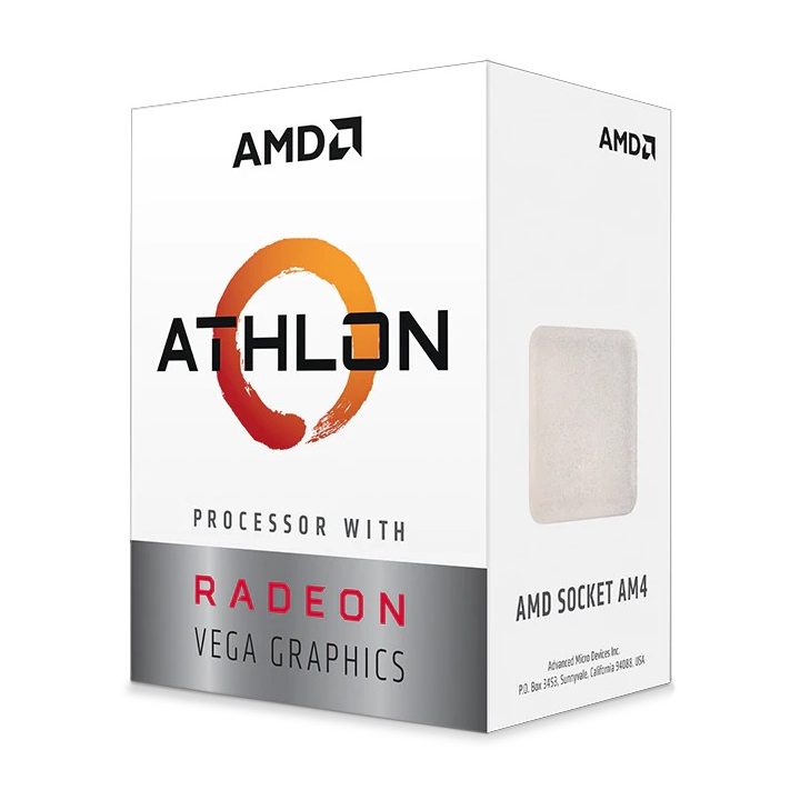 Microprocessador AMD Athlon 3000G 2 núcleos 3.5GHz 4MB AM4 Radeon RX…