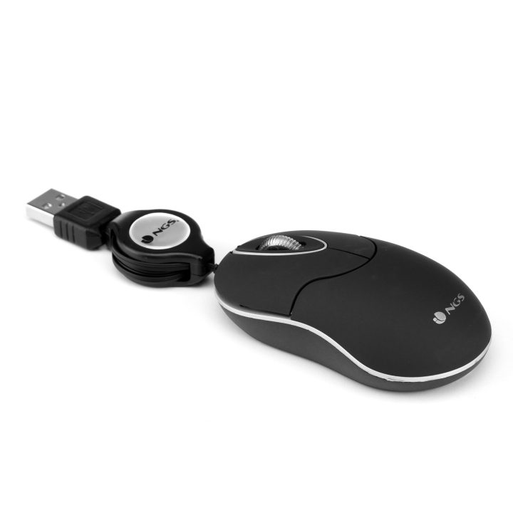 NGS SIN ratón Viajes Ambidextro USB tipo A Óptico 1000 DPI