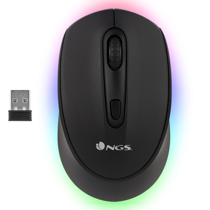 NGS SMOG-RB Ambidextrous Gaming Mouse RF Wireless + Bluetooth Optical…