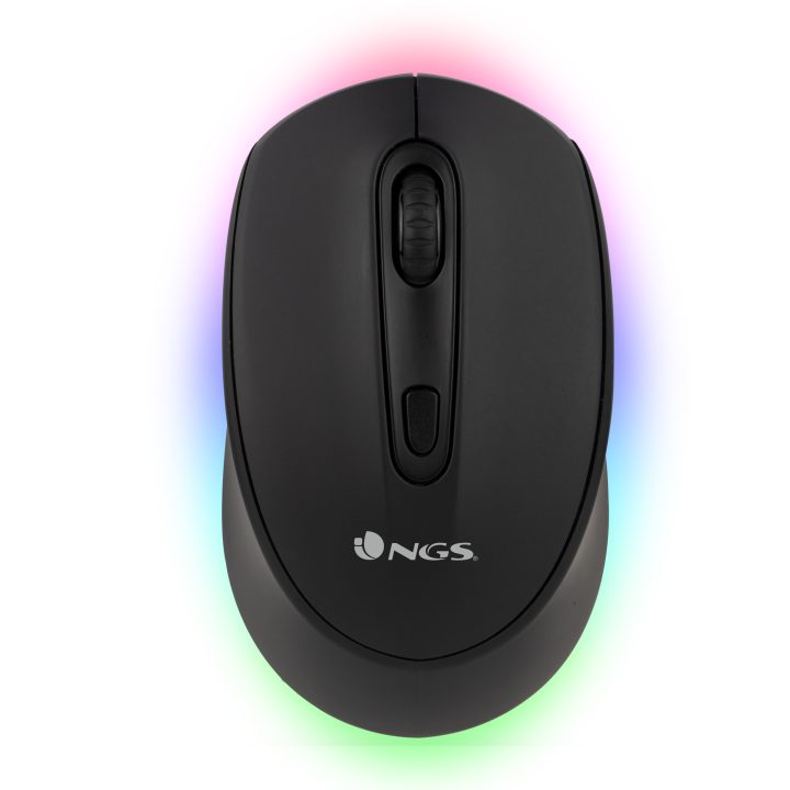 NGS SMOG-RB ratón Juego Ambidextro RF Wireless + Bluetooth Óptico…