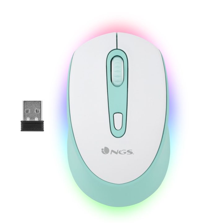 NGS SMOG MINT-RB Ambidextrous Gaming Mouse RF Wireless + Bluetooth…