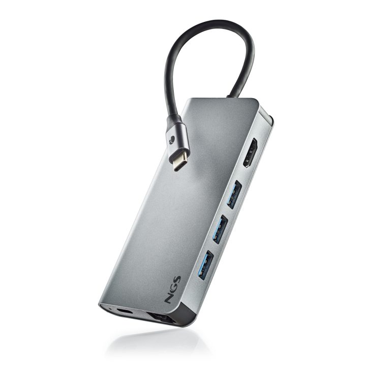 NGS WONDER DOCK 8 USB 2.0 Type-C Silver