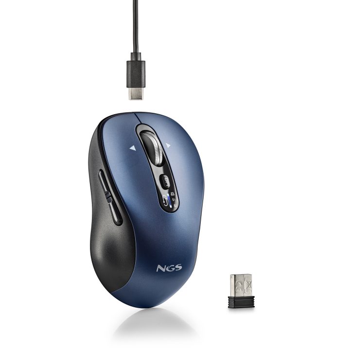 NGS INFINITY RB rato de escritório ambidestro RF sem fios + Bluetooth…