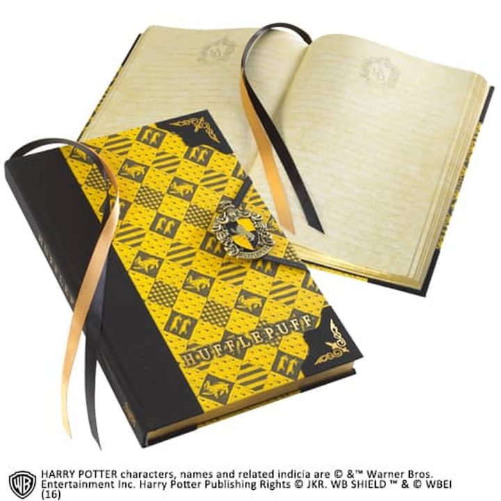 Diário The Noble Collection Harry Potter Hufflepuff com fecho…