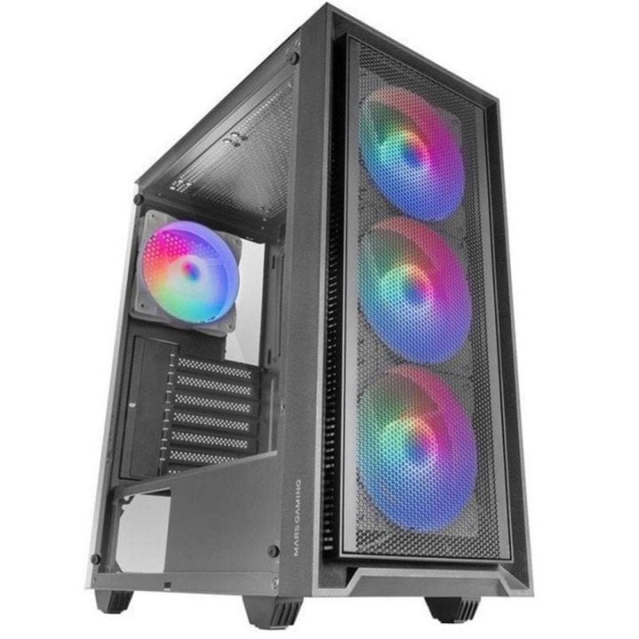 Mars Gaming MC-AIR, Caja Gaming ATX, 4x Ventiladores FRGB Rainbow…