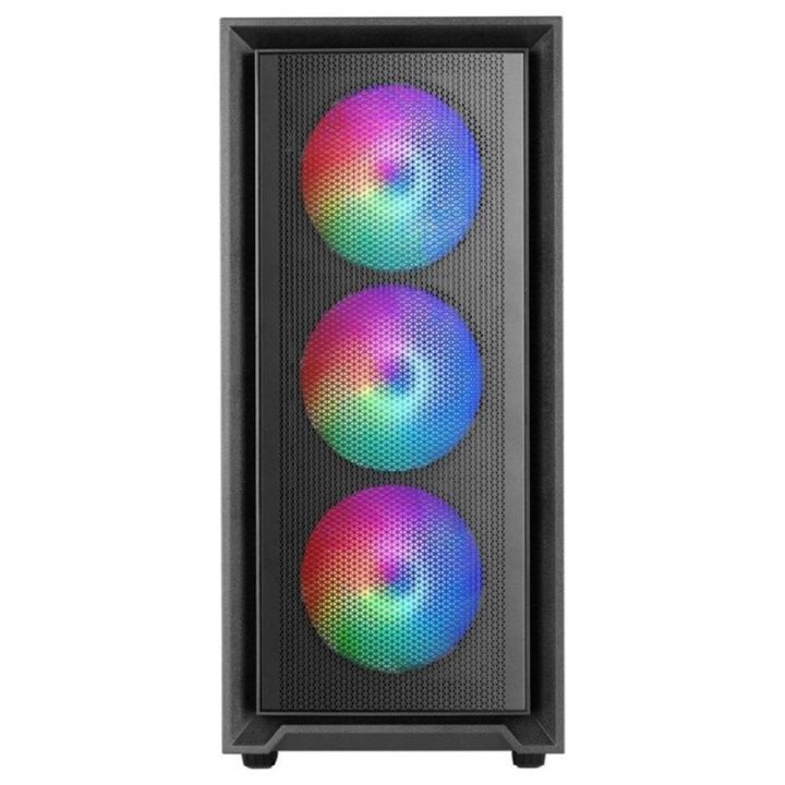 Mars Gaming MC-AIR, ATX Gaming Case, 4x 120mm FRGB Rainbow Fans, Mesh…