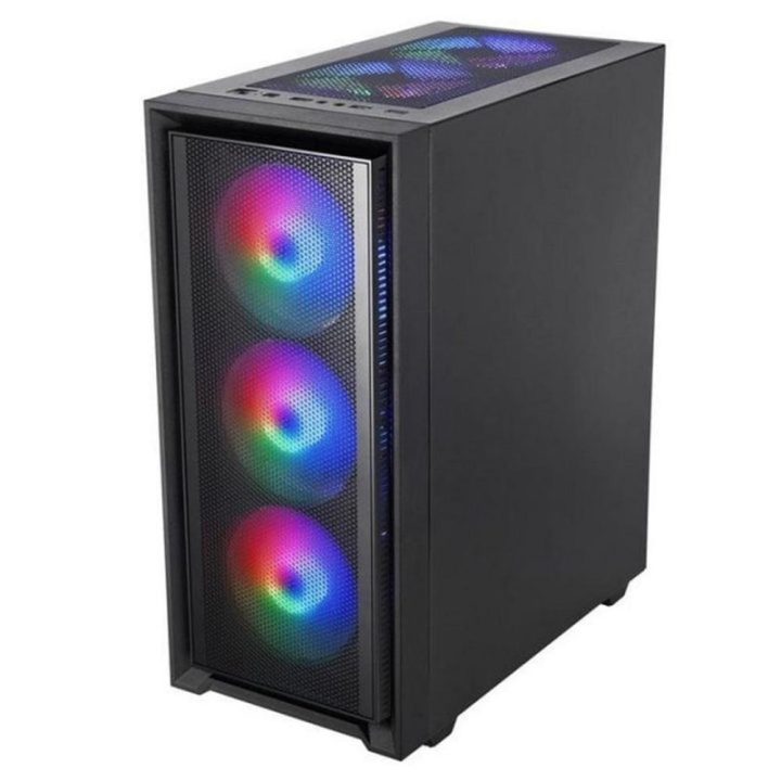 Mars Gaming MC-AIR, Caixa Gaming ATX, 4x Ventoinhas FRGB Rainbow…