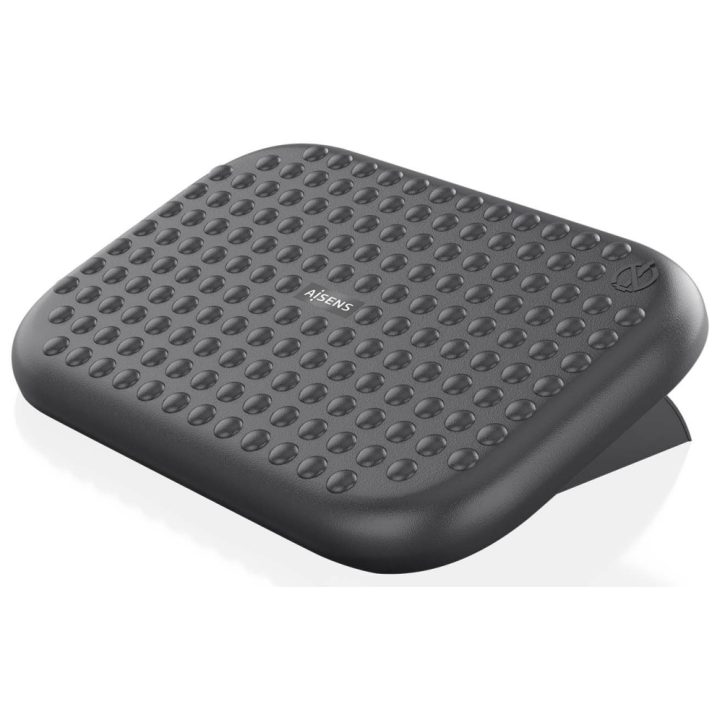 AISENS Adjustable Footrest, Black
