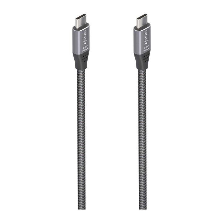 Cabo USB AISENS 3.2 Gen2x2 Alumínio 20Gbps 8K@30Hz 5A 100W E-Mark…