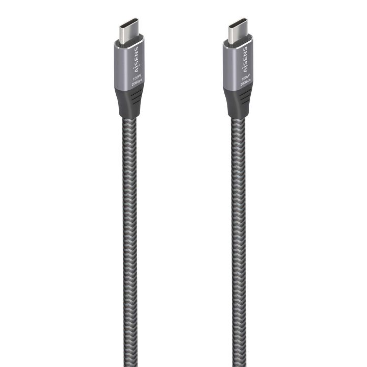 AISENS Cable USB 3.2 Gen2x2 Aluminio 20Gbps 8K@30Hz 5A 100W E-Mark…