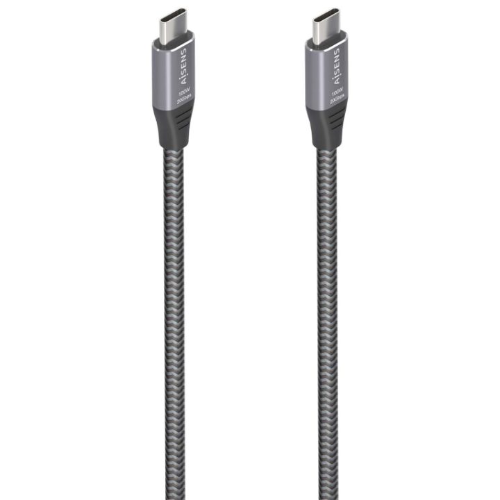 AISENS USB 3.2 Gen2x2 Aluminum Cable 20Gbps 8K@30Hz 5A 100W E-Mark…