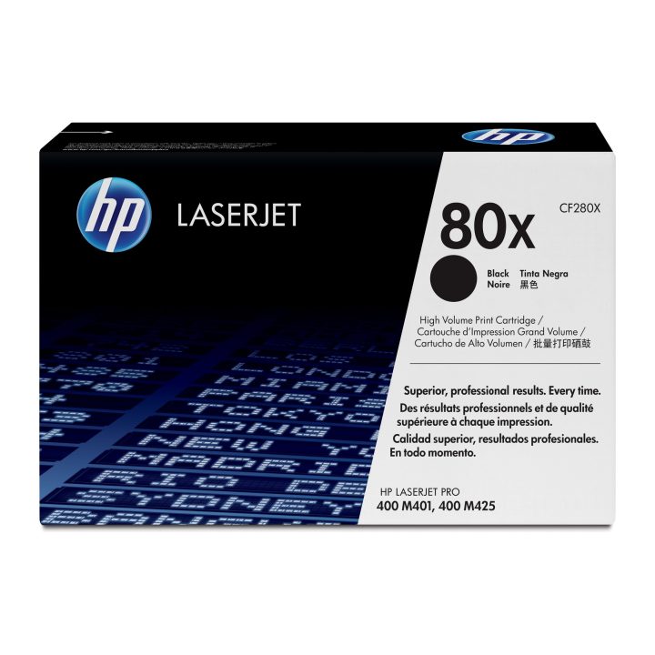 HP Cartucho de tóner original LaserJet 80X de alta capacidade preto