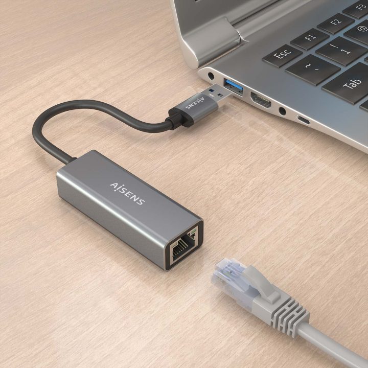 AISENS Conversor USB 3.0 para Ethernet Gigabit 10/100/1000 Mbps…
