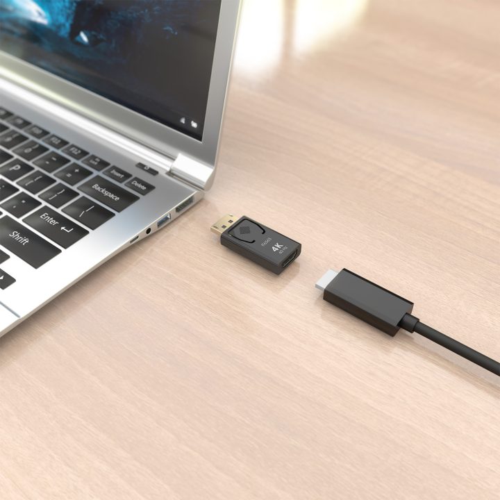 AISENS Conversor DisplayPort a HDMI 4K@60HZ, DP/M-HDMI/H, Negro