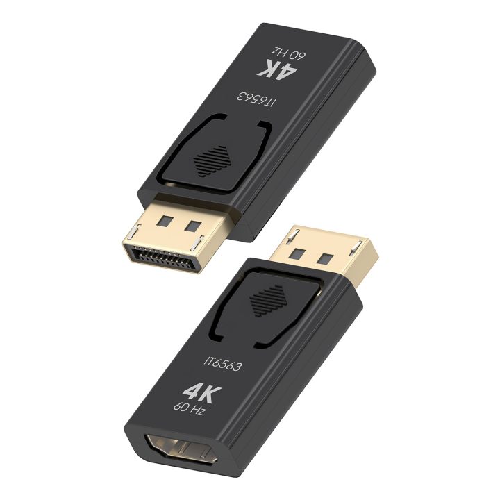 AISENS Conversor DisplayPort para HDMI 4K@60HZ, DP/M-HDMI/H, Preto