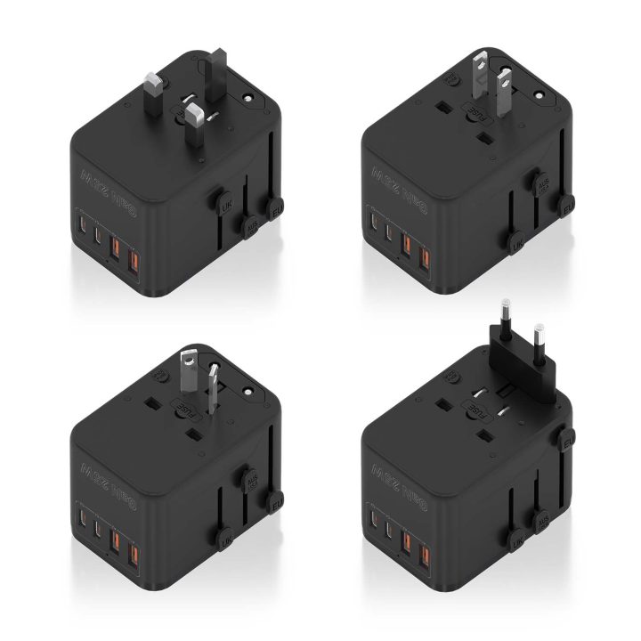 AISENS Adaptador de Tomada Universal para Viagem EU/USA/UK/AU com…