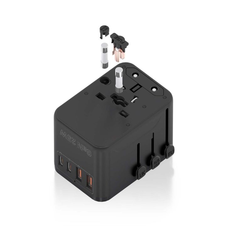 AISENS Adaptador de Tomada Universal para Viagem EU/USA/UK/AU com…