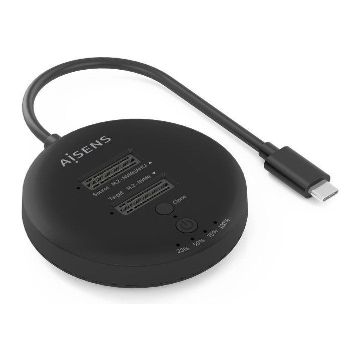 AISENS Estacion De Docking De Doble Bahia NVME a USB 3.2 Gen2x2…
