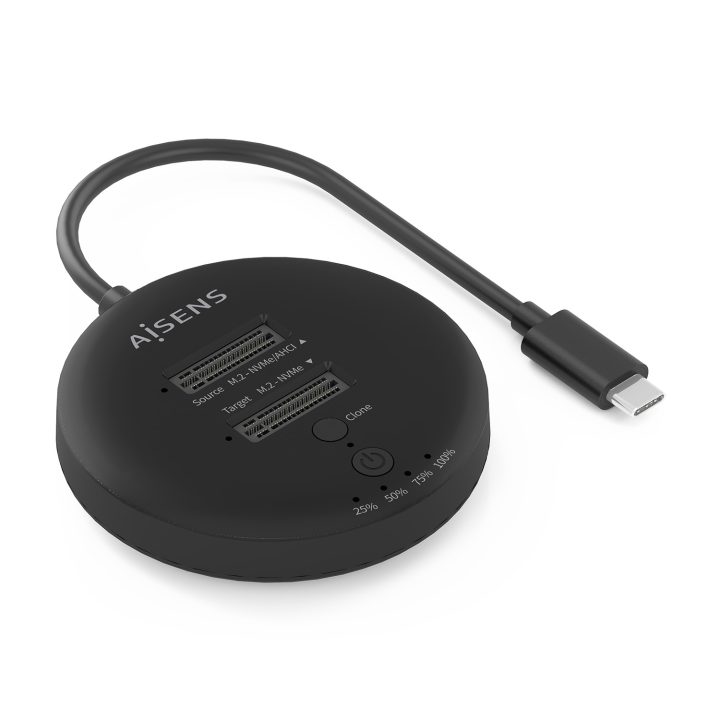 AISENS Estacion De Docking De Doble Bahia NVME a USB 3.2 Gen2x2…