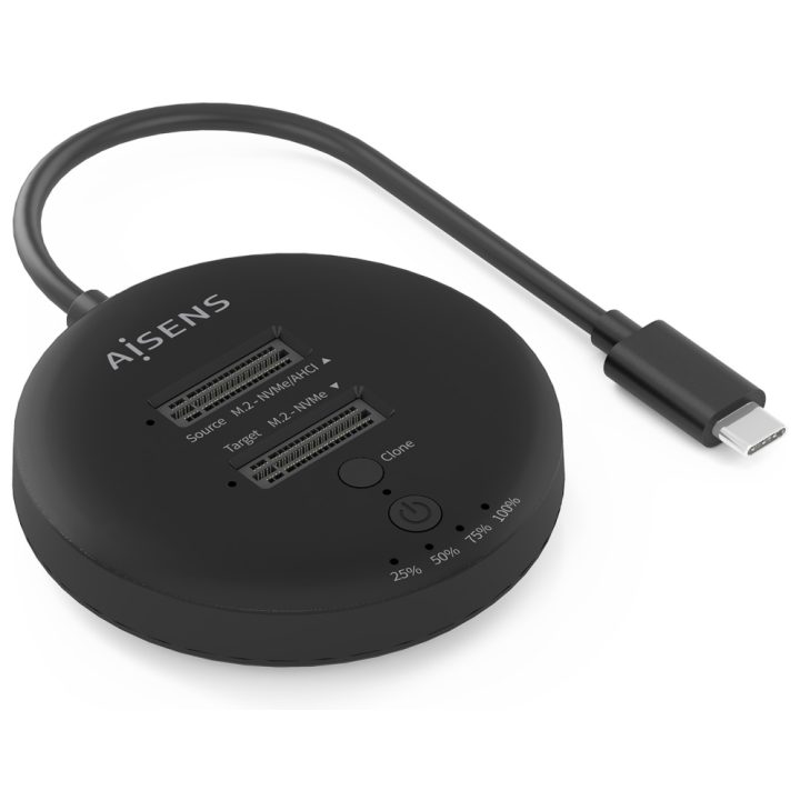 AISENS Estacion De Docking De Doble Bahia NVME a USB 3.2 Gen2x2…