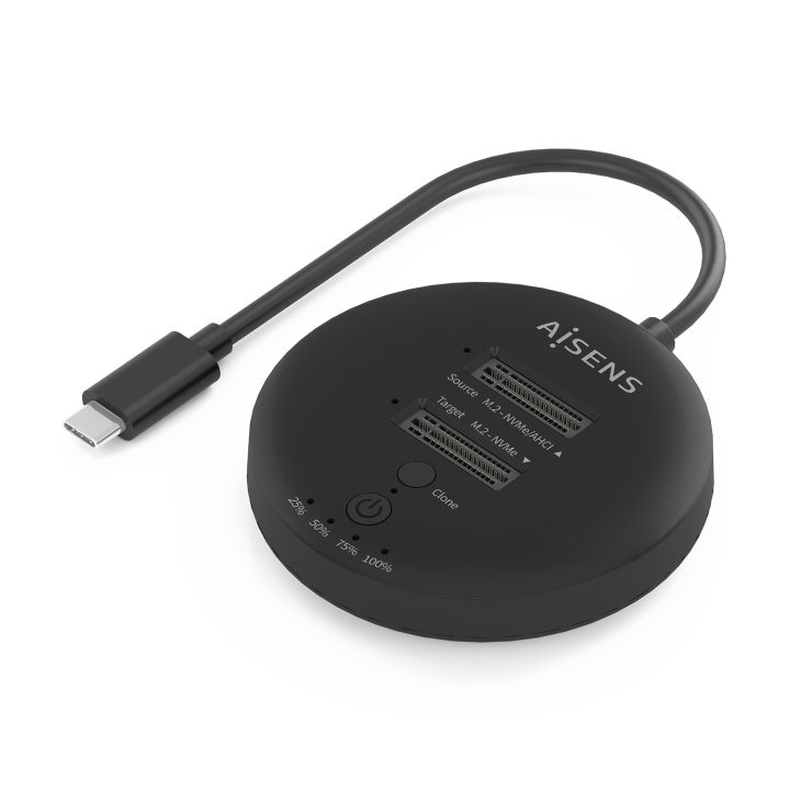 AISENS Estacion De Docking De Doble Bahia NVME a USB 3.2 Gen2x2…