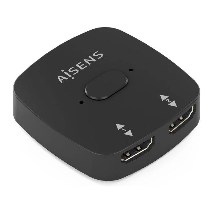 AISENS HDMI Conmutador Switch 4K@60Hz 2x1, Negro