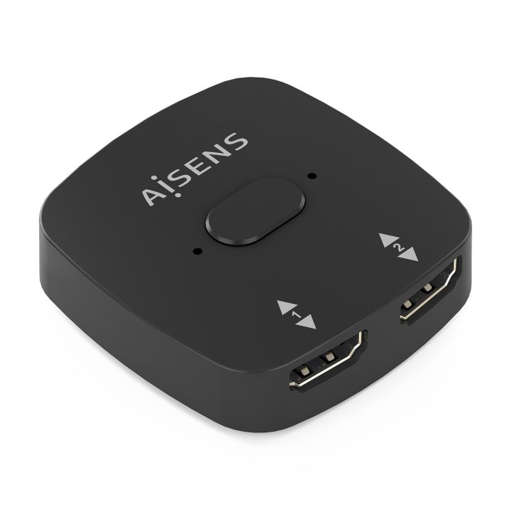 AISENS HDMI Switch 4K@60Hz 2x1, Black