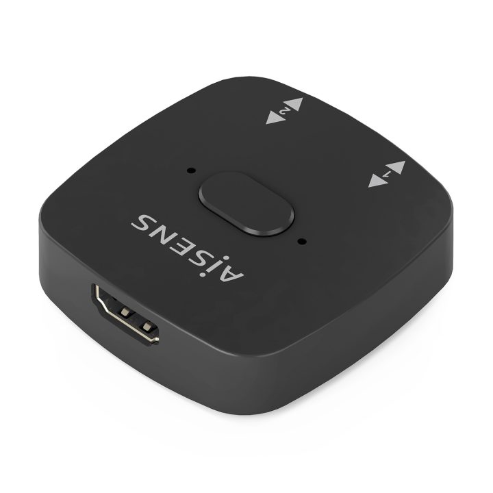 AISENS HDMI Conmutador Switch 4K@60Hz 2x1, Negro