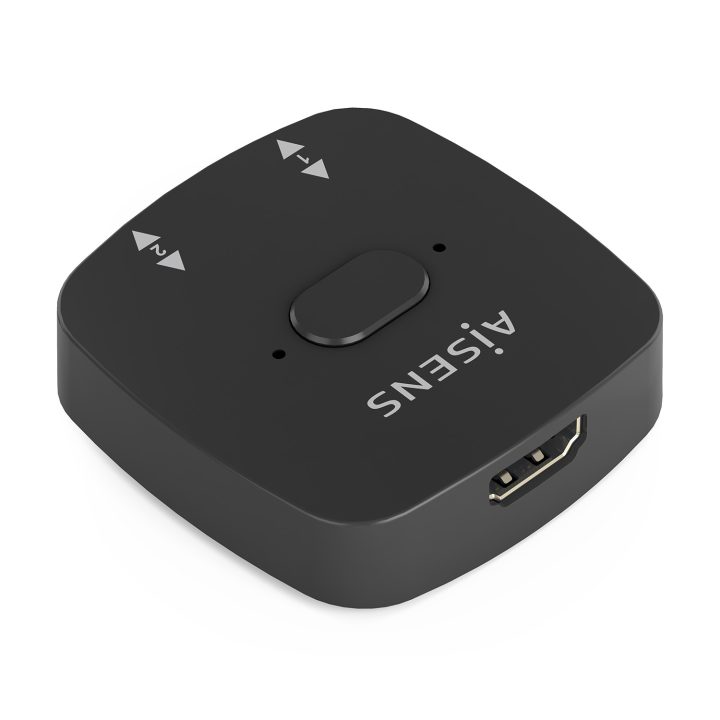 AISENS HDMI Switch 4K@60Hz 2x1, Black